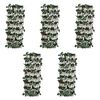 vidaXL Cl&ocirc;tures &agrave; treillis de saule 5pcs feuille artificielle 180x30cm
