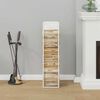 vidaXL Portant de bois chauffage blanc 25x25x100 cm