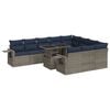 vidaXL Ensemble de canap&eacute;s de jardin 11 pcs et coussins rotin acacia
