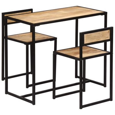 vidaXL Ensemble de salle à dîner 3 pcs Bois de manguier solide