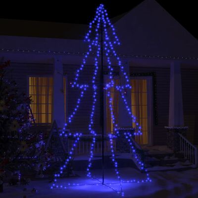 vidaXL Arbre de Noël cône 360 LED d'intérieur/d'extérieur 143x250 cm