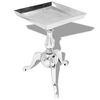 vidaXL Table auxiliaire carr&eacute;e Aluminium Argent&eacute;