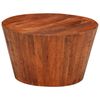vidaXL Table basse &Oslash; 52x30 cm bois de manguier brut massif
