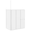 vidaXL Pare baignoire en L 70x120x137 cm 4 panneaux pliables