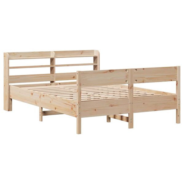 vidaXL Cadre de lit sans matelas 120x190 cm bois de pin massif