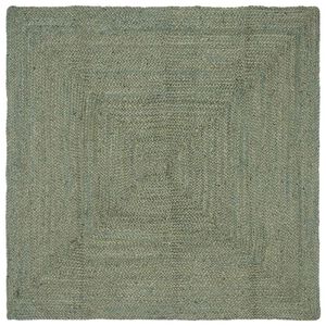 vidaXL Tapis de surface Rectangulaire Vert olive 160 x 160 cm Jute