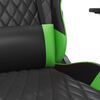 vidaXL Chaise de jeu Noir et vert Similicuir