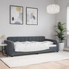 vidaXL Lit de repos gris fonc&eacute; 90x190 cm velours