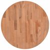 vidaXL Dessus de table &Oslash;60x4 cm rond bois massif de h&ecirc;tre