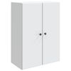 vidaXL Armoire Murale Blanc 66 x 34,5 x 90 cm Bois d'ing&eacute;nierie