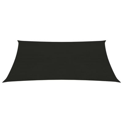 vidaXL Voile d'ombrage 160 g/m² Noir 2x2,5 m PEHD