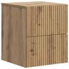 vidaXL Cabinet de chevet mural Ch&ecirc;ne artisanal 33 x 34,5 x 40 cm