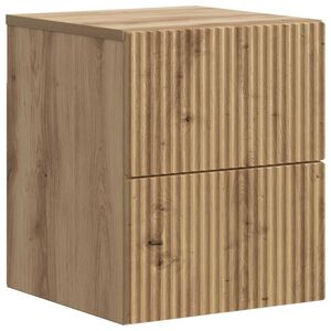 vidaXL Cabinet de chevet mural Ch&ecirc;ne artisanal 33 x 34,5 x 40 cm