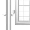 vidaXL Portail de jardin grillag&eacute; argent&eacute; 400 x 125 cm en acier galvanis&eacute;