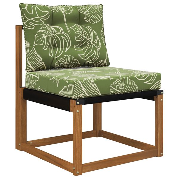 vidaXL Coussin de canap&eacute; d'ext&eacute;rieur 2 pcs Mod&egrave;le feuille Polyester