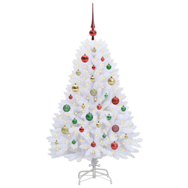 vidaXL Sapin de No&euml;l Artificiel &agrave; Branches Articul&eacute;es Blanc 120 cm