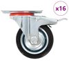 vidaXL 8 pcs Roulettes pivotantes 75 mm