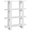 vidaXL Bibliothèque/Séparateur de pièce Blanc 100x30x123,5 cm