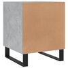 vidaXL Tables de chevet 2 pcs gris béton 40x40x50 cm bois d’ingénierie