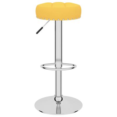 vidaXL Tabourets de bar lot de 2 jaune moutarde tissu