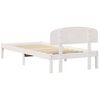vidaXL Cadre de lit avec t&ecirc;te de lit Blanc 80 x 200 cm Pin massif