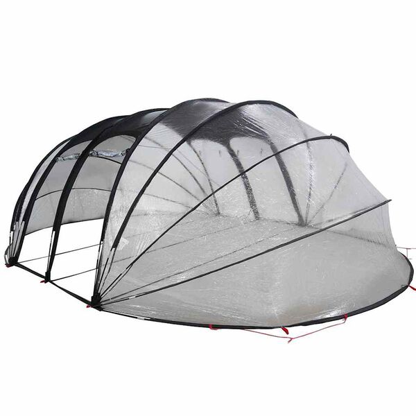 vidaXL D&ocirc;me de tente de piscine Transparent 640 x 432 x 205 cm PVC