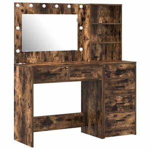 vidaXL Table de Toilette 2 pc Marron 78.5 x 41 x 135 cm