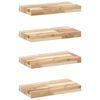 vidaXL &Eacute;tag&egrave;res flottantes 4 pcs 40x20x4 cm acacia massif non trait&eacute;