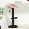 vidaXL Tabouret de bar Rose Velours