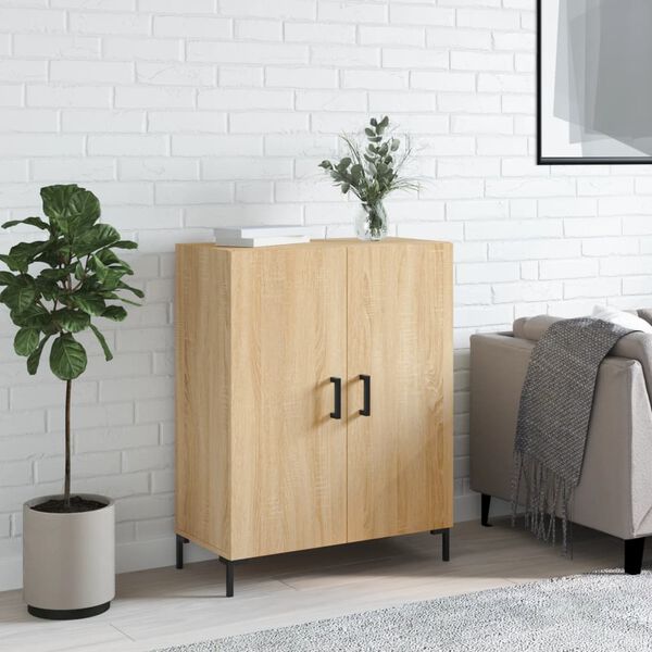 vidaXL Buffet ch&ecirc;ne sonoma 69,5x34x90 cm bois d'ing&eacute;nierie