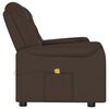 vidaXL Fauteuil de massage inclinable et porte-gobelet 2 places marron