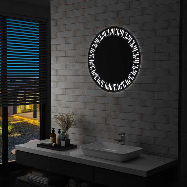 vidaXL Miroir &agrave; LED pour salle de bain 70 cm