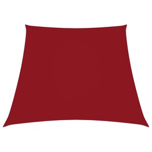 vidaXL Voile de parasol Tissu Oxford trap&egrave;ze 2/4x3 m Rouge