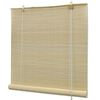 vidaXL Store &agrave; rouleau bambou naturel 120x220 cm