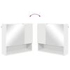 vidaXL Ensemble de mobilier de salle de bain Montage mural 2 pcs Blanc