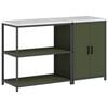vidaXL Ensemble de rangement cuisine HATTEM 2 pc Vert olive