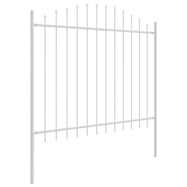 vidaXL Clôture de jardin 3 pcs Blanc 170 x 190 cm