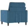 vidaXL Fauteuil Bleu 60 cm Velours