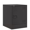 vidaXL Table de chevet noir 34,5x39x44 cm acier