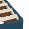 vidaXL Sommier &agrave; lattes de lit et matelas Bleu fonc&eacute; 200x200cm Velours