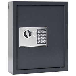 vidaXL Coffre-fort num&eacute;rique Gris fonc&eacute; 30 x 10 x 36,5 cm Acier