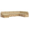 vidaXL Ensemble de canap&eacute;s d'ext&eacute;rieur 8 pc Blanc et Beige