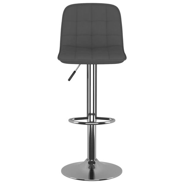 vidaXL Tabourets de bar lot de 2 gris foncé tissu