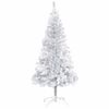 vidaXL Arbre de Noël artificiel pré-éclairé/boules argenté 120 cm PET