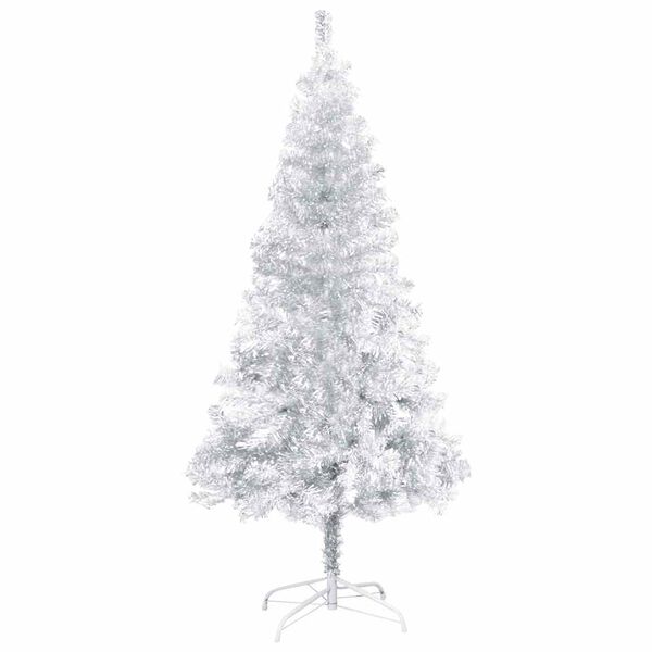 vidaXL Arbre de Noël artificiel pré-éclairé/boules argenté 120 cm PET