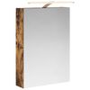 vidaXL Armoire Miroir de Salle de Bain Ch&ecirc;ne fum&eacute; 50 x 14,5 x 70 cm