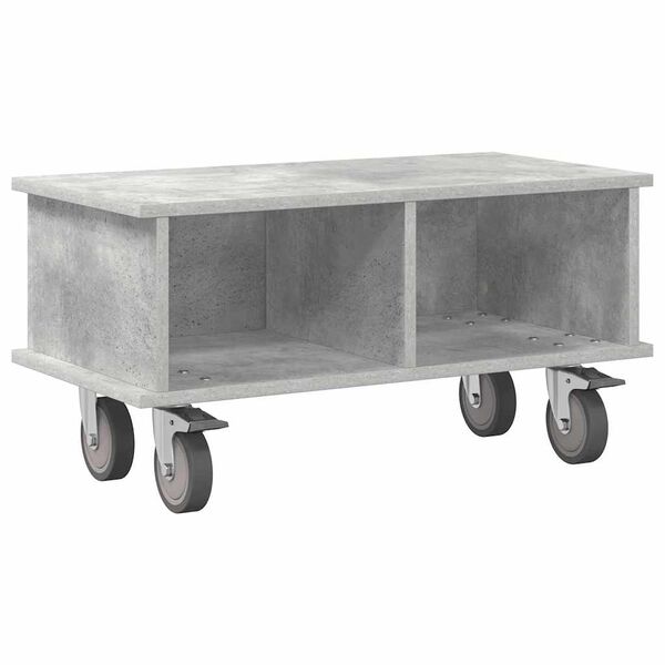 vidaXL Meuble TV Gris b&eacute;ton 68,5 x 35 x 35 cm Bois d'ing&eacute;nierie