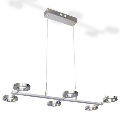 Plafonnier en suspension LED avec 6 ampoules sphériques