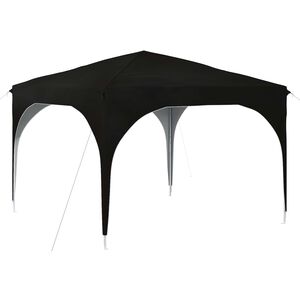 vidaXL Tente de f&ecirc;te pop-up 290 x 290 x 245 cm Noir