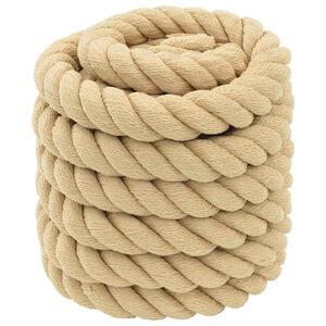 vidaXL Corde de bateau 6 mm 10 m Naturel